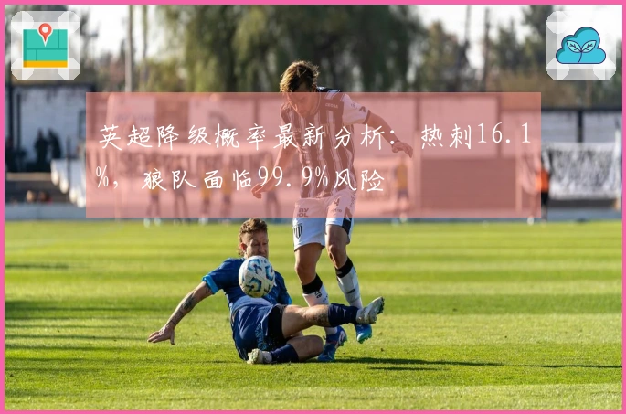 英超降级概率最新分析：热刺16.1%，狼队面临99.9%风险